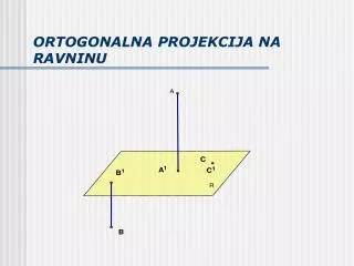 ortogonalna projekcija na ravninu