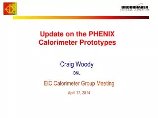 Update on the PHENIX Calorimeter Prototypes