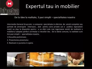 expertul tau in mobilier