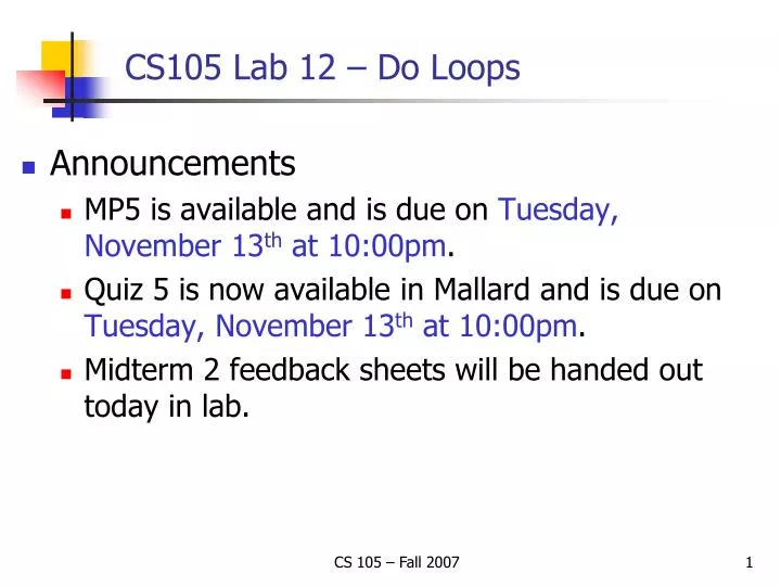 cs105 lab 12 do loops