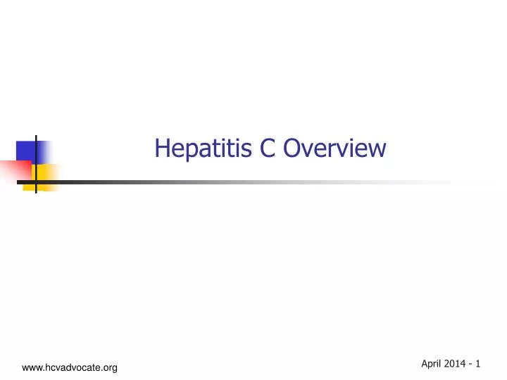 hepatitis c overview