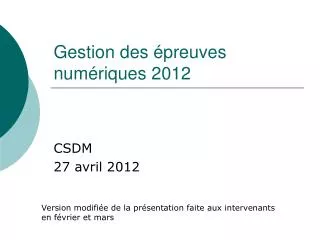 gestion des preuves num riques 2012