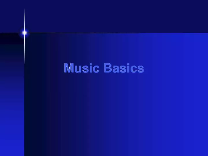 music basics
