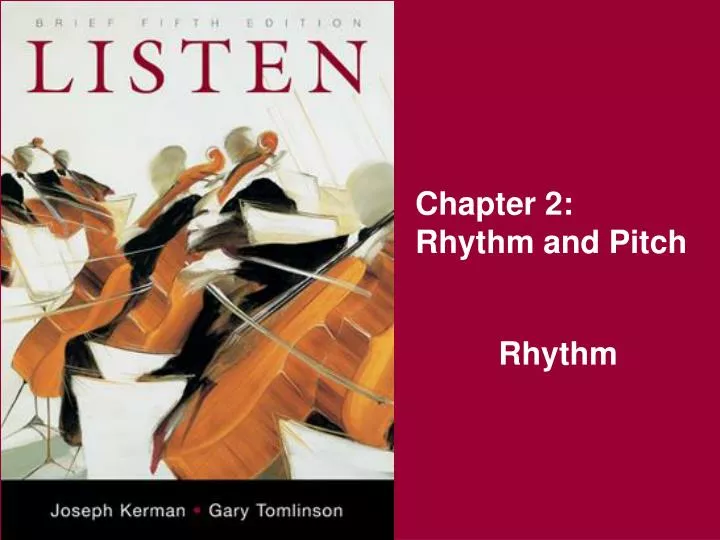 chapter 2 rhythm and pitch