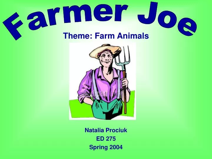 theme farm animals
