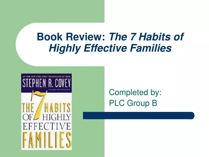 book review the 7 habits of highly effective families