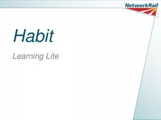 Habit Learning Lite