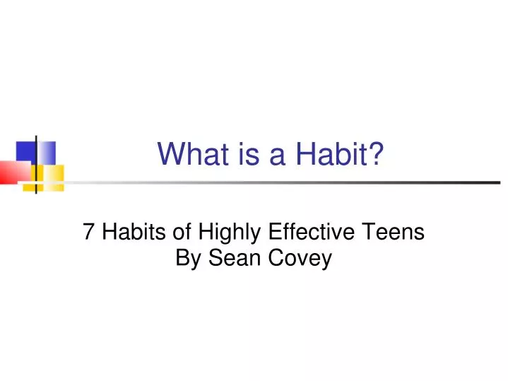 what is a habit
