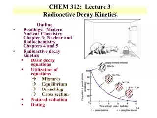 CHEM 312: Lecture 3 Radioactive Decay Kinetics