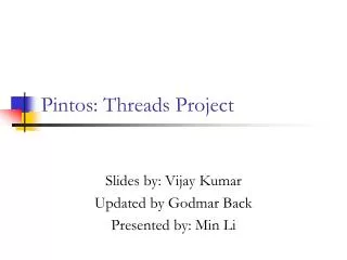 Pintos: Threads Project