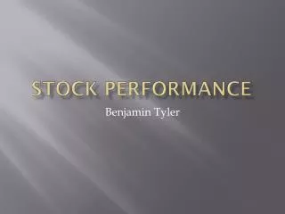 stock performance
