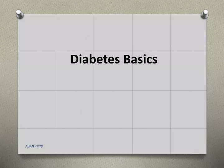 diabetes basics