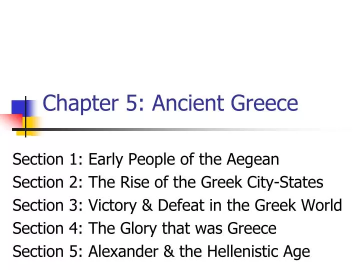 chapter 5 ancient greece