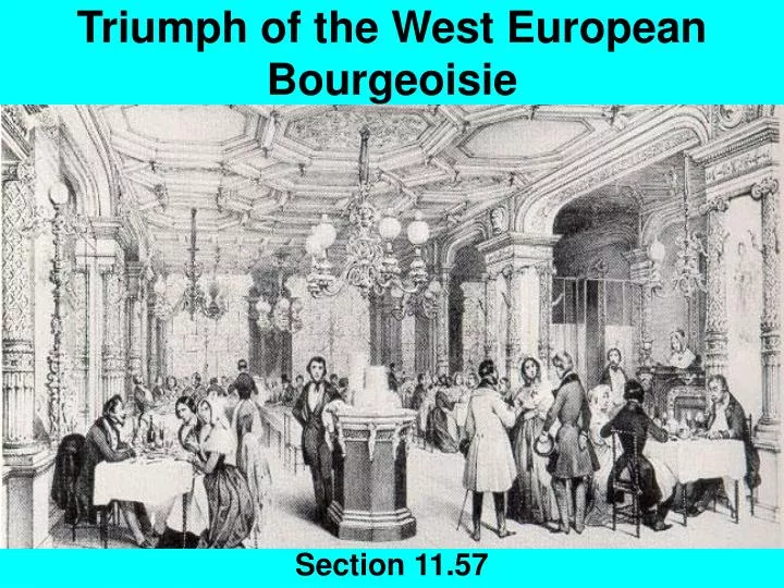 triumph of the west european bourgeoisie