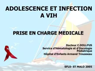 adolescence et infection a vih