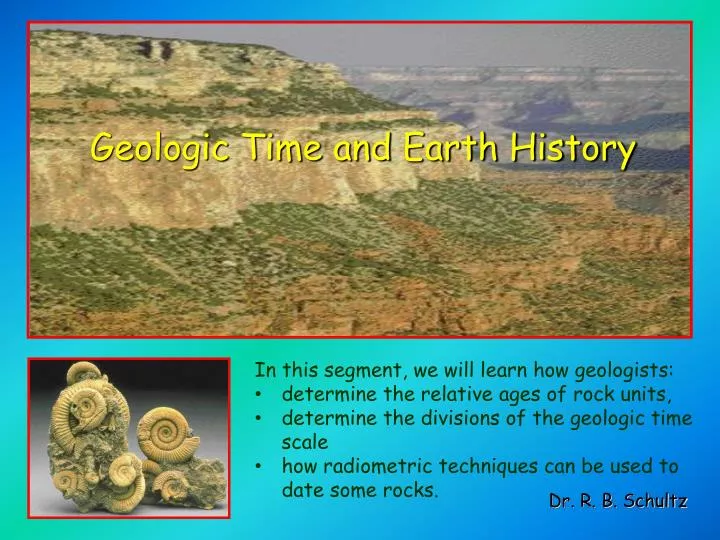 geologic time and earth history