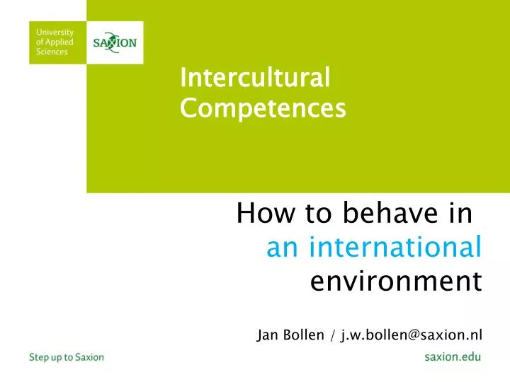 PPT - Intercultural Competences PowerPoint Presentation, Free Download ...