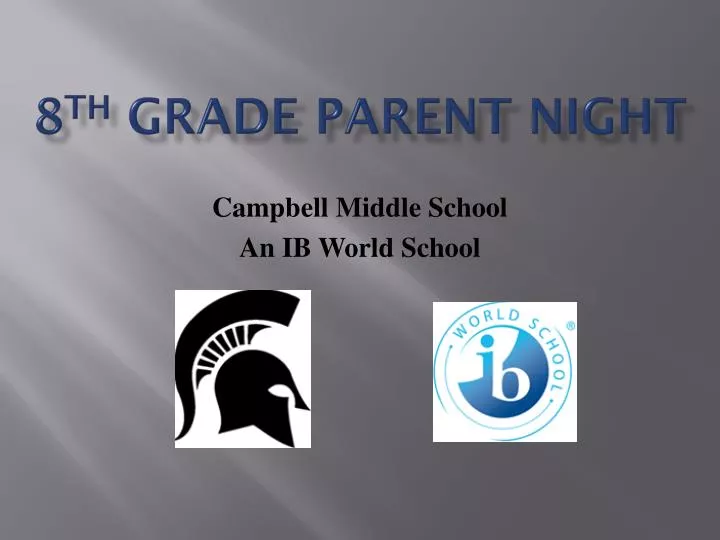 8 th grade parent night