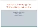 Assistive Technology for Differentiated Instruction - slide 1