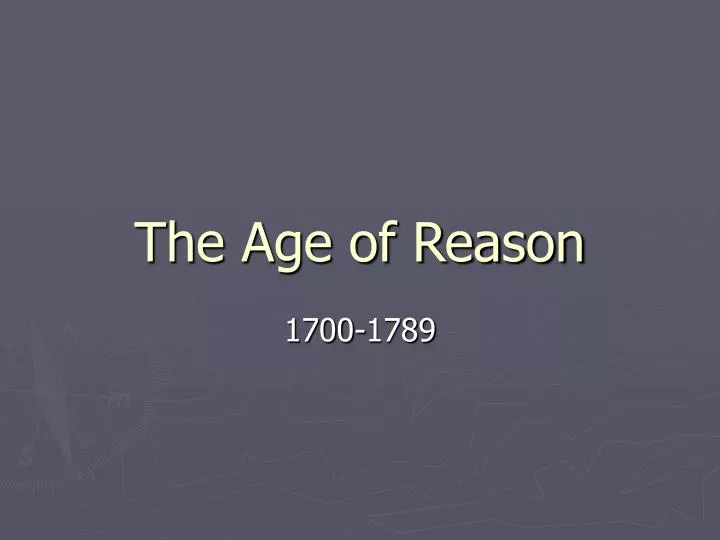 the age of reason