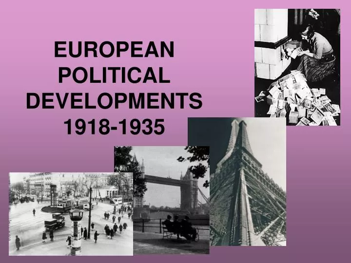 european political developments 1918 1935