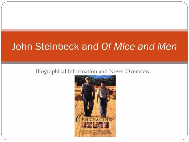 john steinbeck and of mice and men
