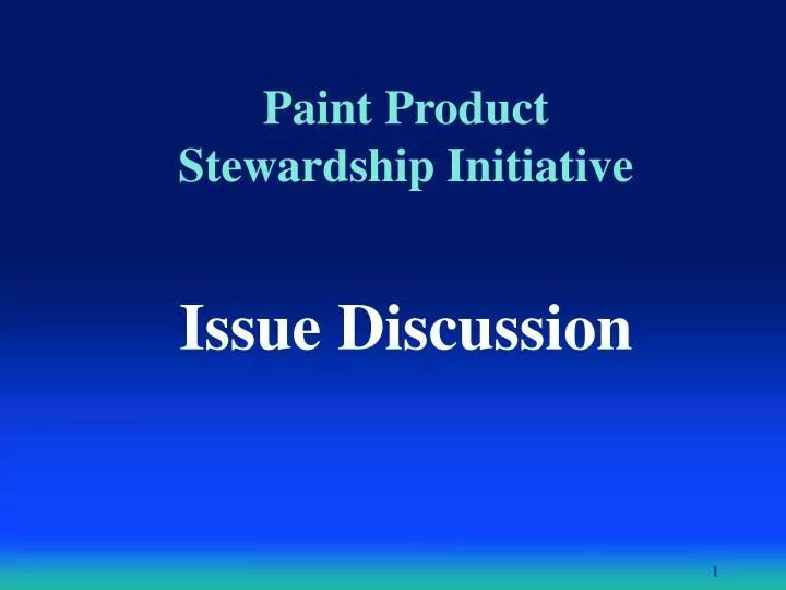paint product stewardship initiative