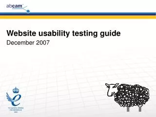 Website usability testing guide