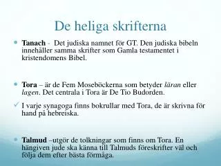 de heliga skrifterna