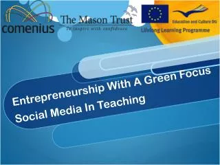 Entrepreneurship With A Green Focus Social Media In Teaching