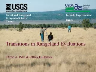 Transitions in Rangeland Evaluations
