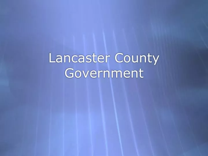 lancaster county government