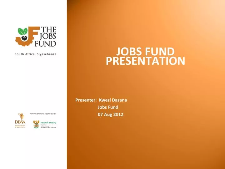 jobs fund presentation