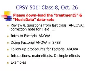 CPSY 501: Class 8, Oct. 26