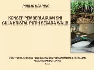 direktorat jenderal pengolahan dan pemasaran hasil pertanian kementerian pertanian 2012