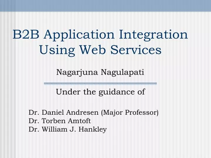 b2b application integration using web services