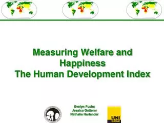 measuring welfare and happiness the human development index