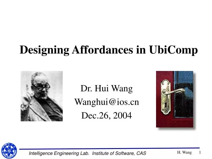 dr hui wang wanghui@ios cn dec 26 2004