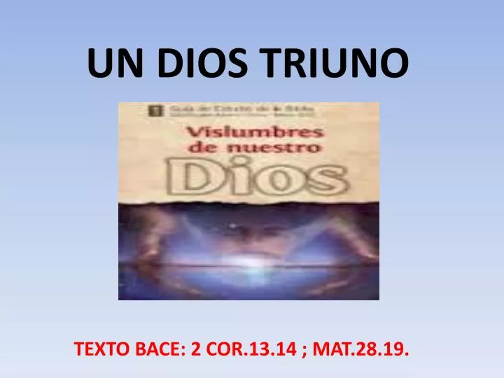 un dios triuno