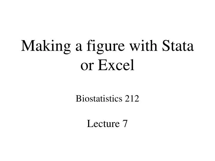 making a figure with stata or excel
