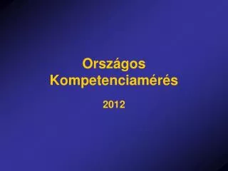 orsz gos kompetenciam r s