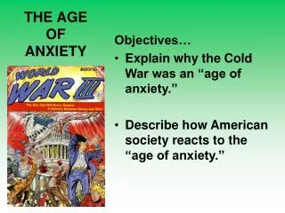 THE AGE OF ANXIETY