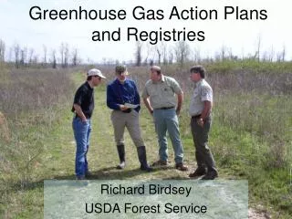 Greenhouse Gas Action Plans and Registries