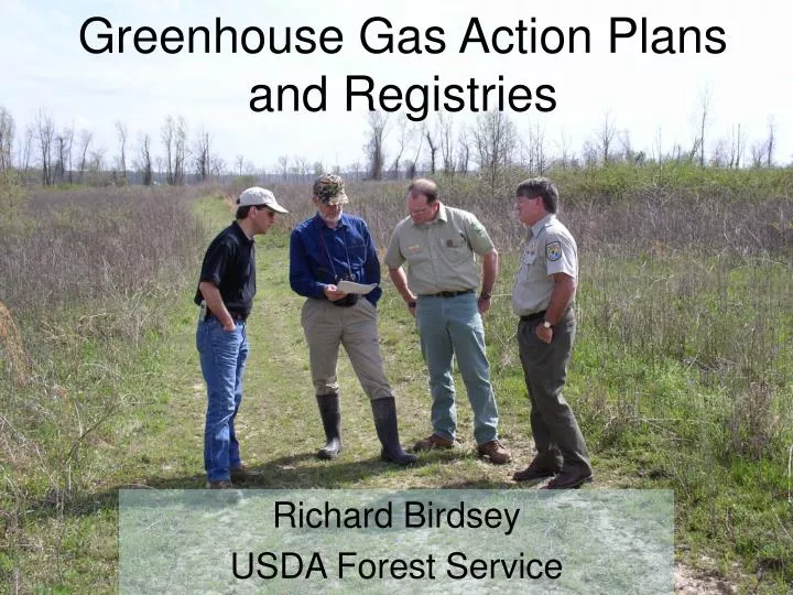 greenhouse gas action plans and registries
