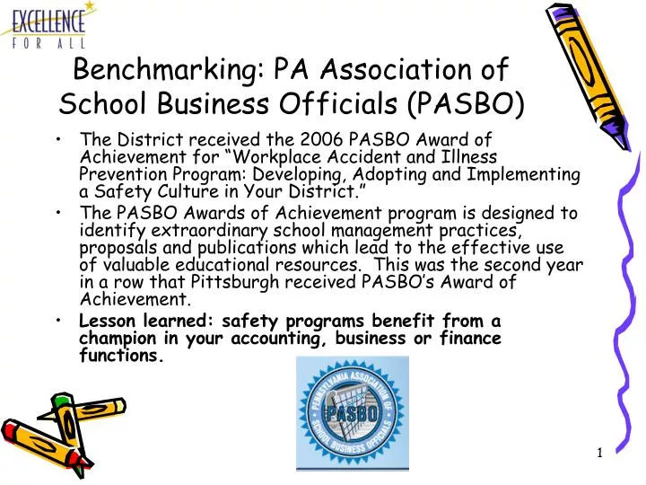 benchmarking pa association of school business officials pasbo