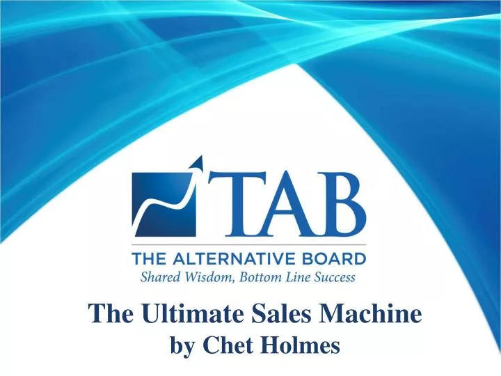 the ultimate sales machine by chet holmes