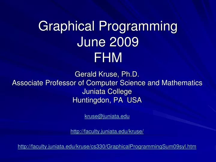 graphical programming june 2009 fhm