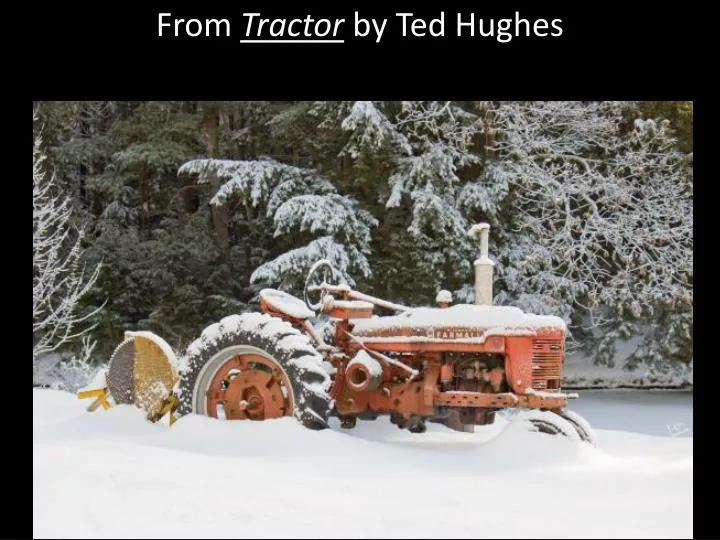 from tractor by ted hughes