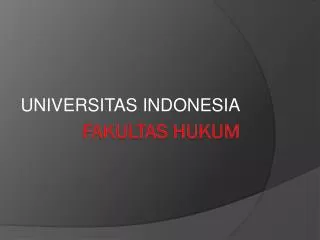 universitas indonesia