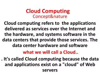 Cloud Computing